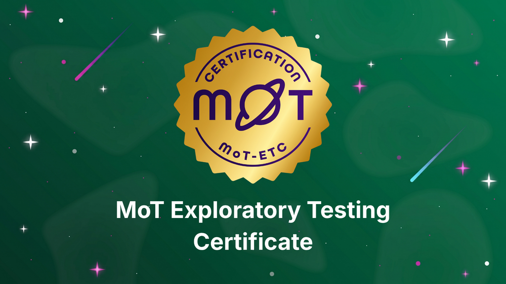 MoT Exploratory Testing Certificate image
