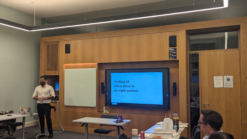 Man delivering presentation  image