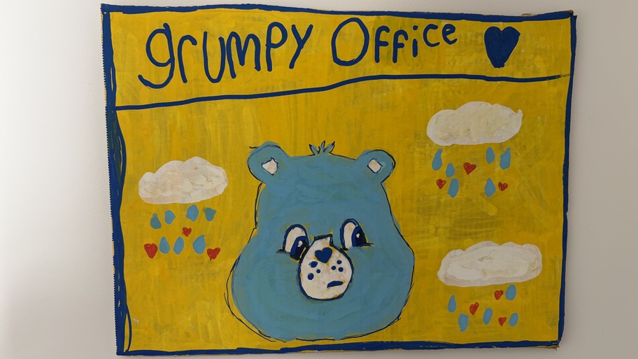 Grumpy Office: This is my happy face image