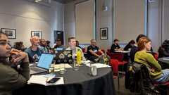 Serious learning faces in action during a TestBash 2024 workshop. image