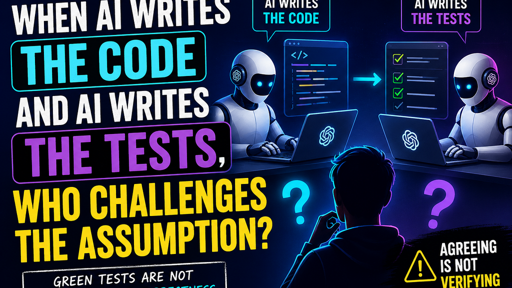 When AI Writes the Code and AI Writes the Tests, Who Challenges the Assumption? image image