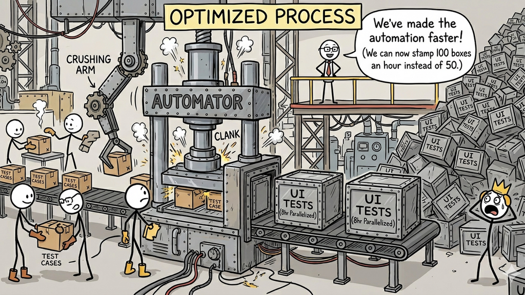 Optimizing the wrong part of the testing process image image