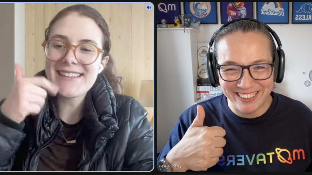 A screenshot of Rosie Sherry and Manu Armani image