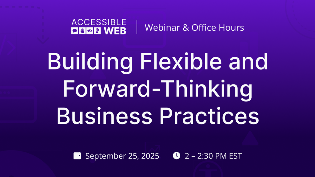 Building Flexible and Forward-Thinking Business Practices | Upcoming Webinar image