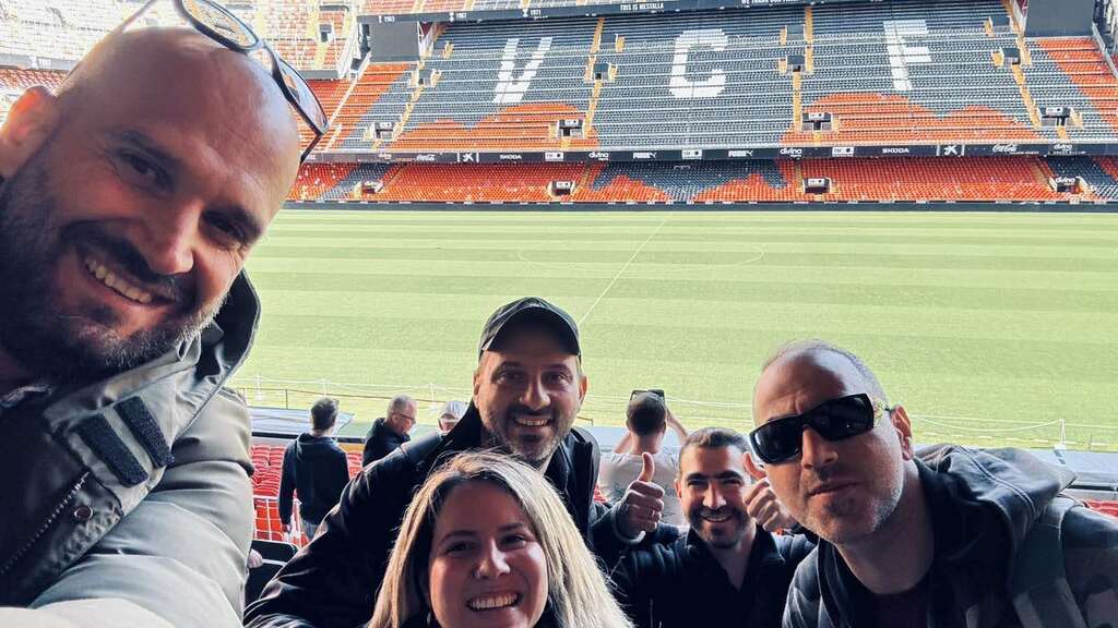 MoT Athens in Mestalla Stadium that is a football stadium in Valencia, Spain. Our team visited the stadium while was ... image