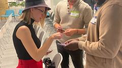 Christine Pinto practicing what she preaches and expands her network image