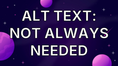 Alt Text: Not Always Needed image