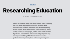 Researching Education image