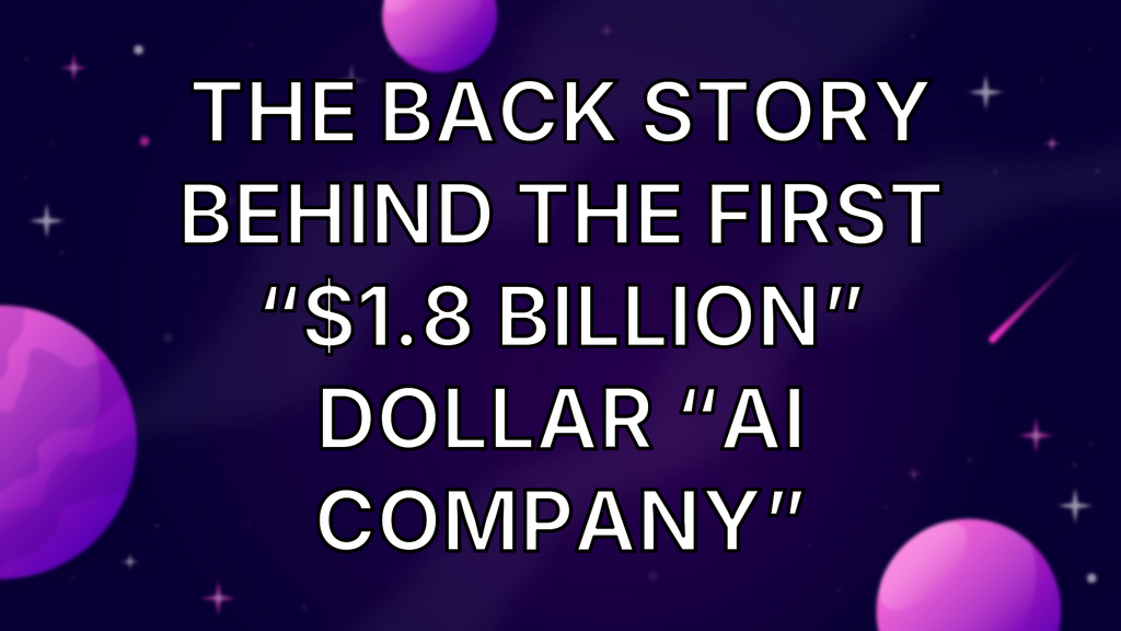 The back story behind the first “$1.8 Billion” dollar “AI Company” image