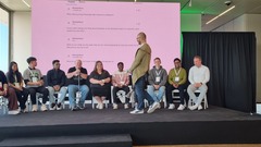 Time to close the conf with this panel of legends from both projects. image