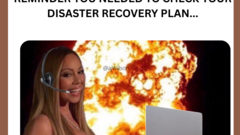 I used to know disaster recovery planning was coming for Black Friday when we first heard all I want for Xmas on the radio.... image