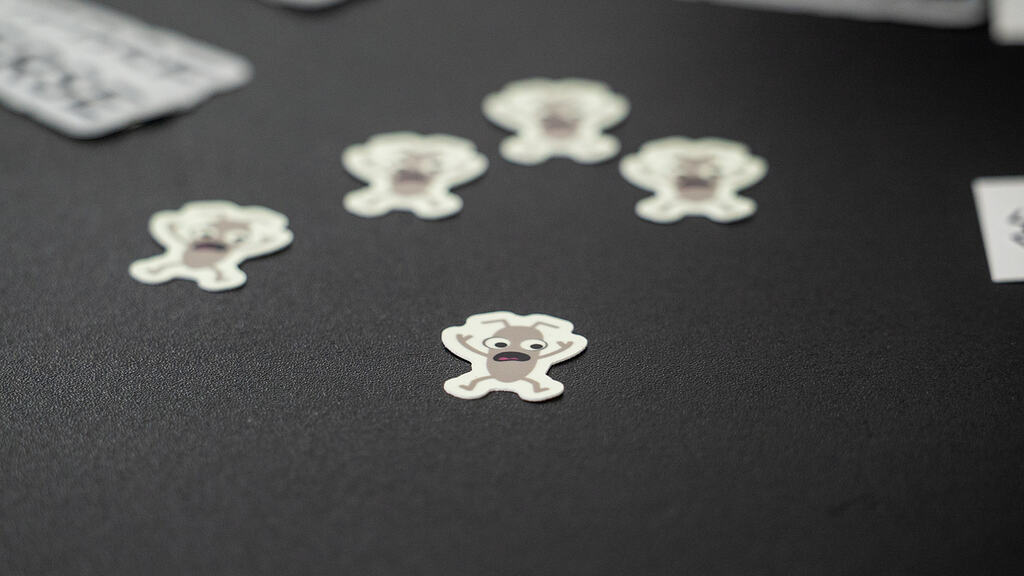 Glow in the dark bug stickers.