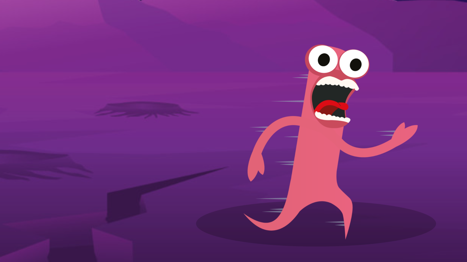 illustration of a character running fast