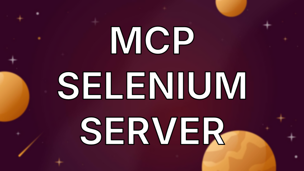MCP Selenium Server image