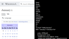 Title: The month looks different, depending on who checks
On the left side is written Human and is a screenshot of the calendar from the Wikipedia showing January 2024.
On the right side is writt... image
