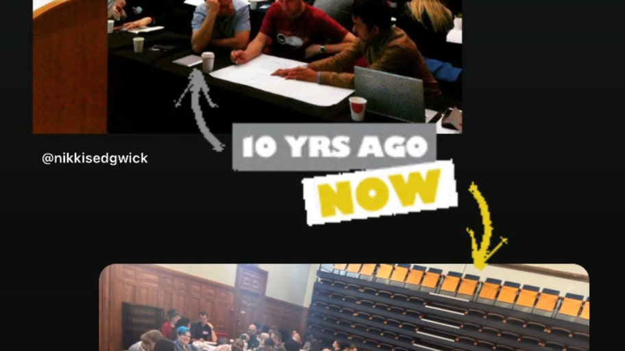 Then and Now - MoT workshop version in the old court room  image
