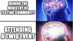 It takes some courage, but you will feel the results. Expand your abilities by clicking the "Join the stage queue" button at the next This Week in Quality event. image