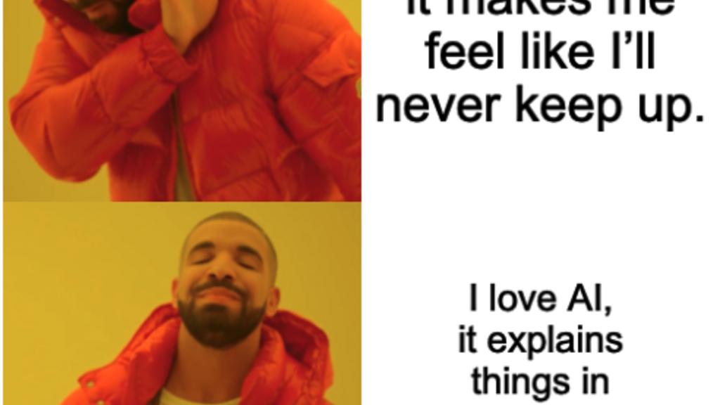I love hate AI: It makes me feel like I'll never keep up, but... image