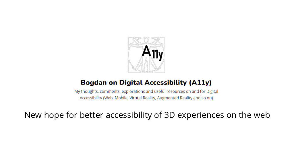 New hope for better accessibility of 3D experiences on the web image image