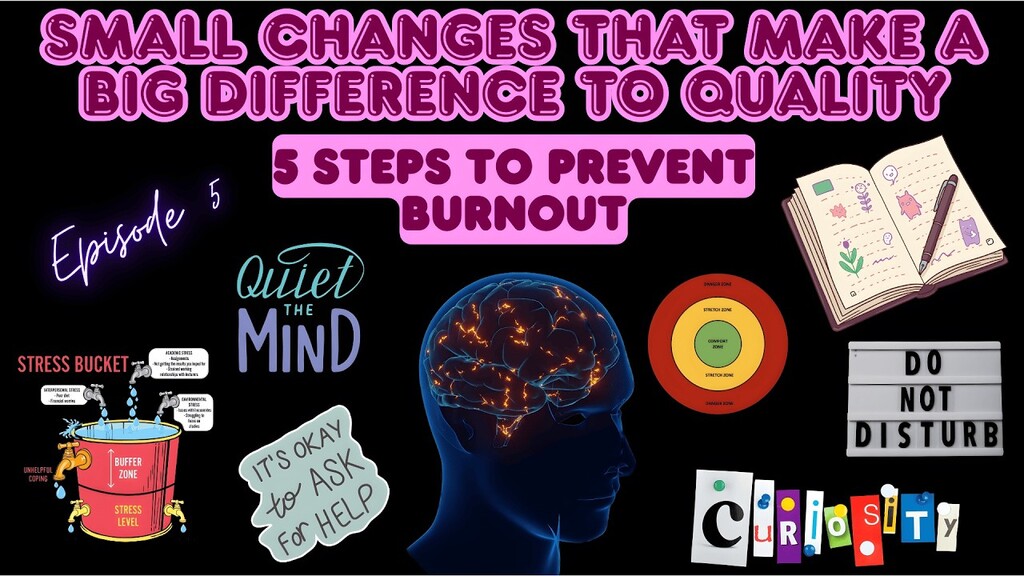 The Small Changes Series: Ep5 - 5 Steps To Prevent Burnout image