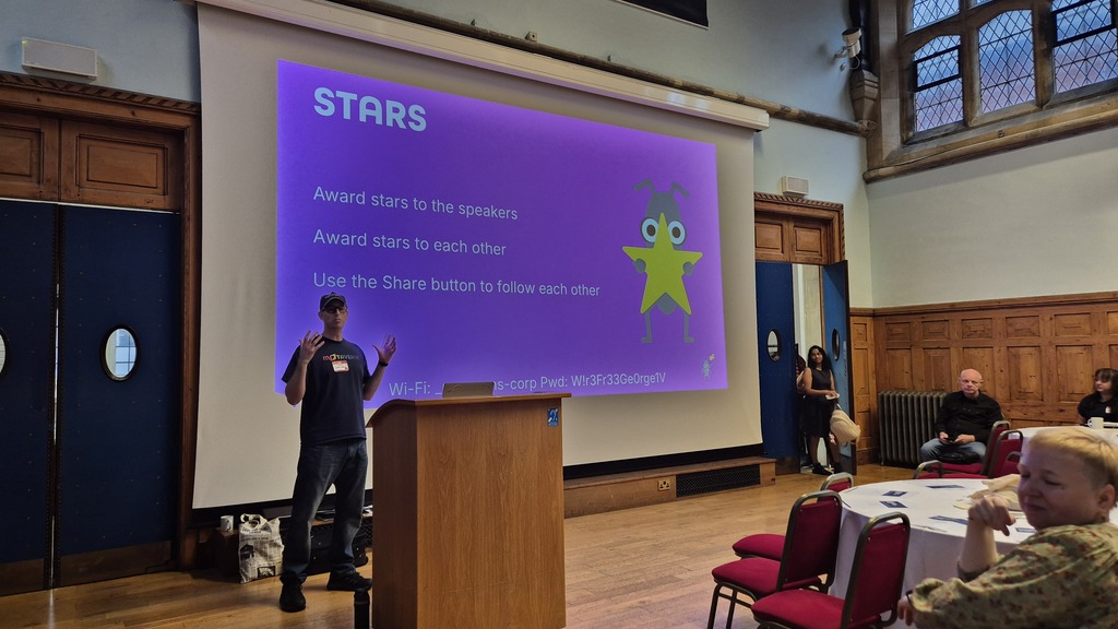 Slide from event explaining the MoT stars image