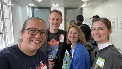 It had been far too long since I had seen Geir and Marta! Also, hello again to Nataliia! 

This is the four of us gathered together at MoT London at Dunelm London Offices.

 image