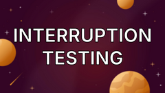 Interruption testing image