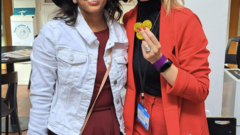 I found this pic from the memories of TestBash 2024. I and Christine having great talk about Quality keeping the Hat Mode Activated image