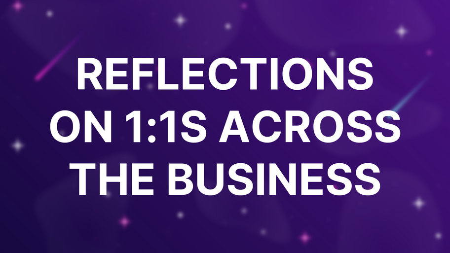 Reflections on 1:1s across the business image