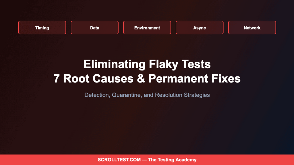 The Complete Guide to Eliminating Flaky Tests: Root Causes, Detection, and Permanent Fixes image image