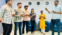 Playing the "Would Heu-Risk It?" Cards game at work image