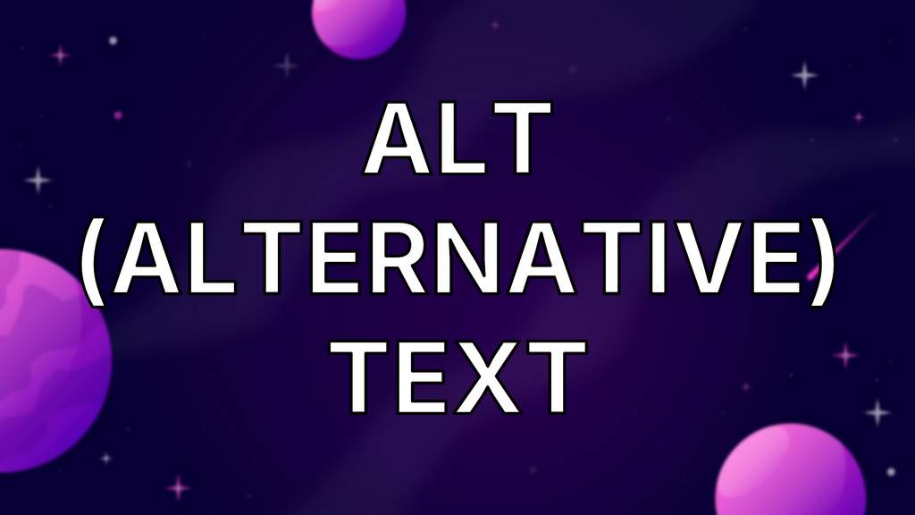 Alt (Alternative) Text image