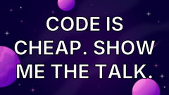 Code is cheap. Show me the talk. image