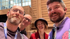 Met Christine and Scott at MoTaCon25 image