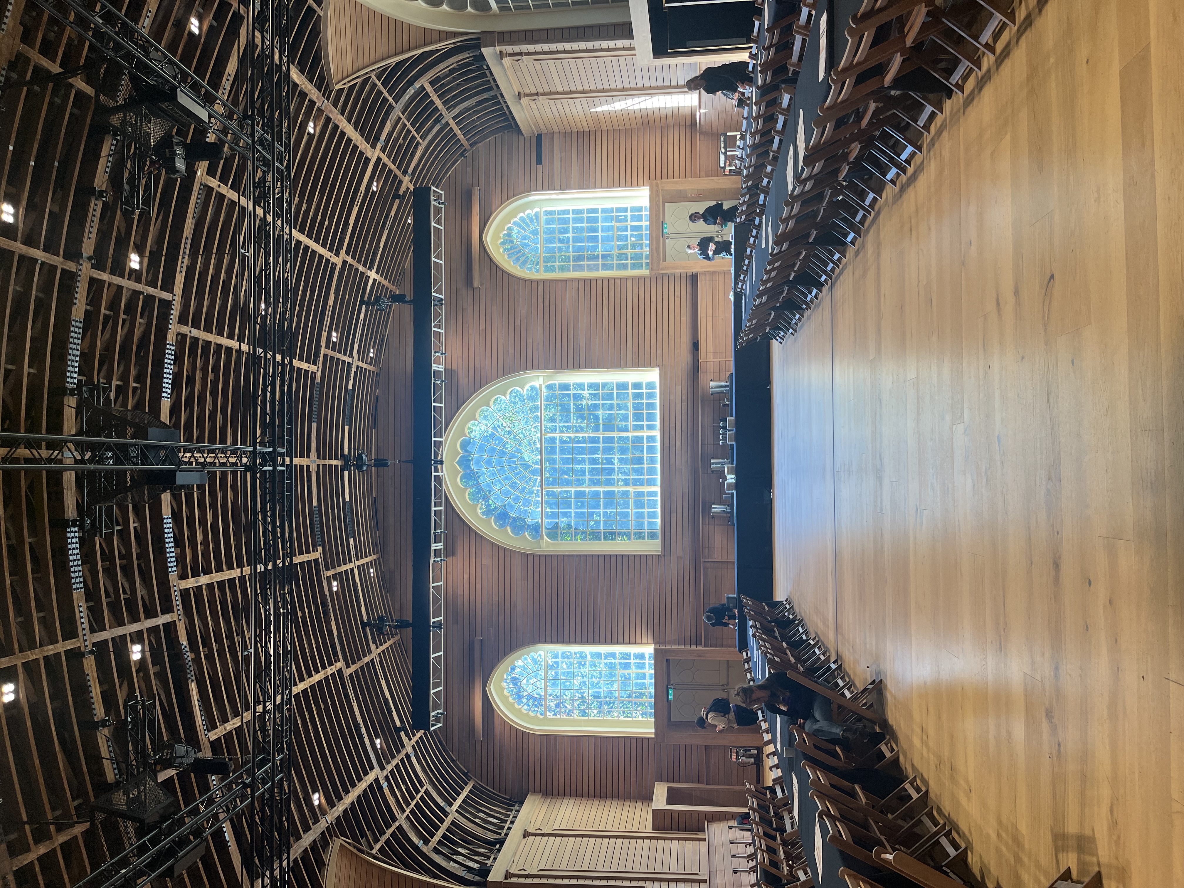 The stunning window in the Corn Exchange room at Brighton Dome