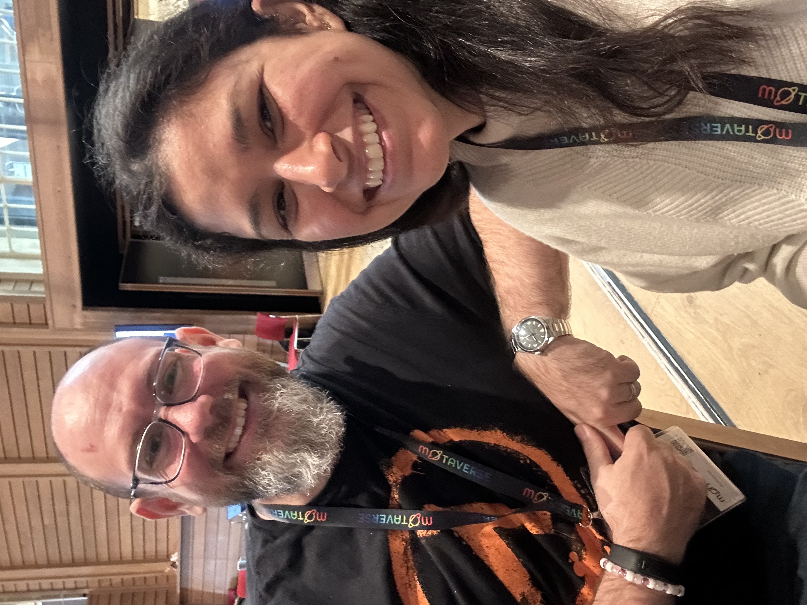 Selfie of Saida and Stuart at the Motacon ‘25