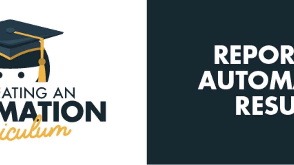 Reporting Automation Results Task Analysis banner image