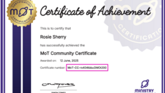 Got my Community Certificate! Can you decode the special cert number? image