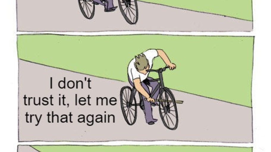 Stick in the spokes image