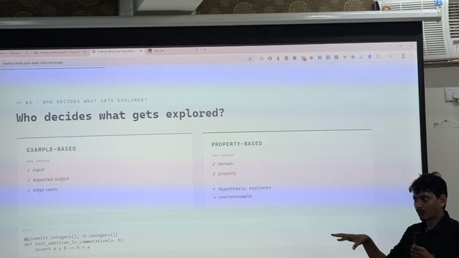 A still from my first Developer's meetup image
