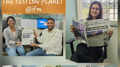 Love this! Great to see the ifm team enjoy The Testing Planet. Thanks, Rahul!  image
