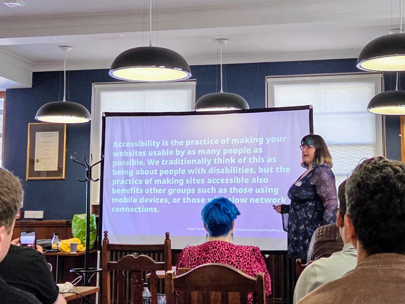 Slide quote source: https://developer.mozilla.org/en-US/docs/Web/Accessibility