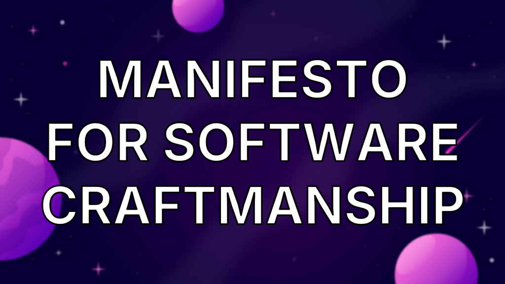 Manifesto for Software Craftmanship image