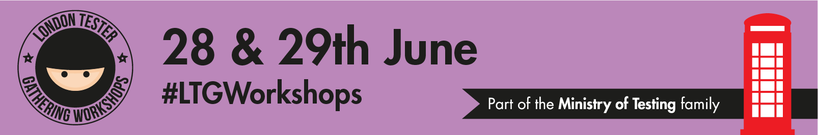 London Tester Gathering Workshops 2018 banner image