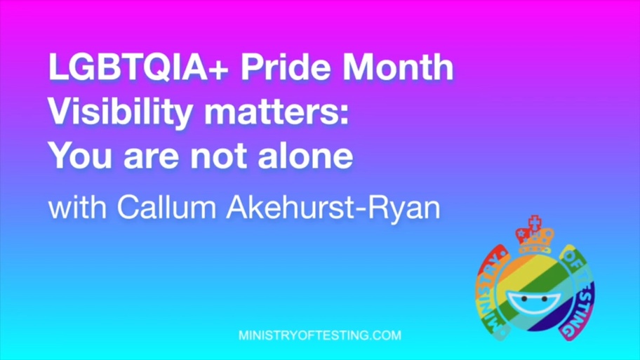 LGBTQIA+ Pride Month — Visibility matters: You are not alone image