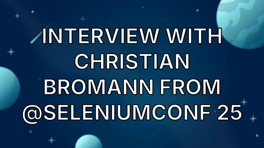 Interview with Christian Bromann from @SeleniumConf 25 image