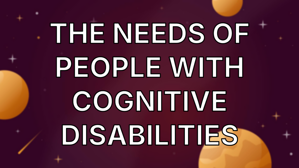 The needs of people with cognitive disabilities image