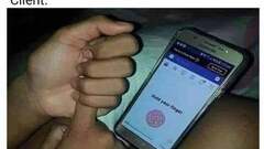 Hold your finger image