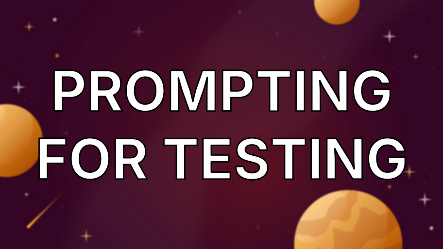 Prompting for testing image