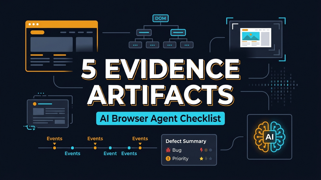 AI Browser Agent Evidence Checklist for QA Teams image image